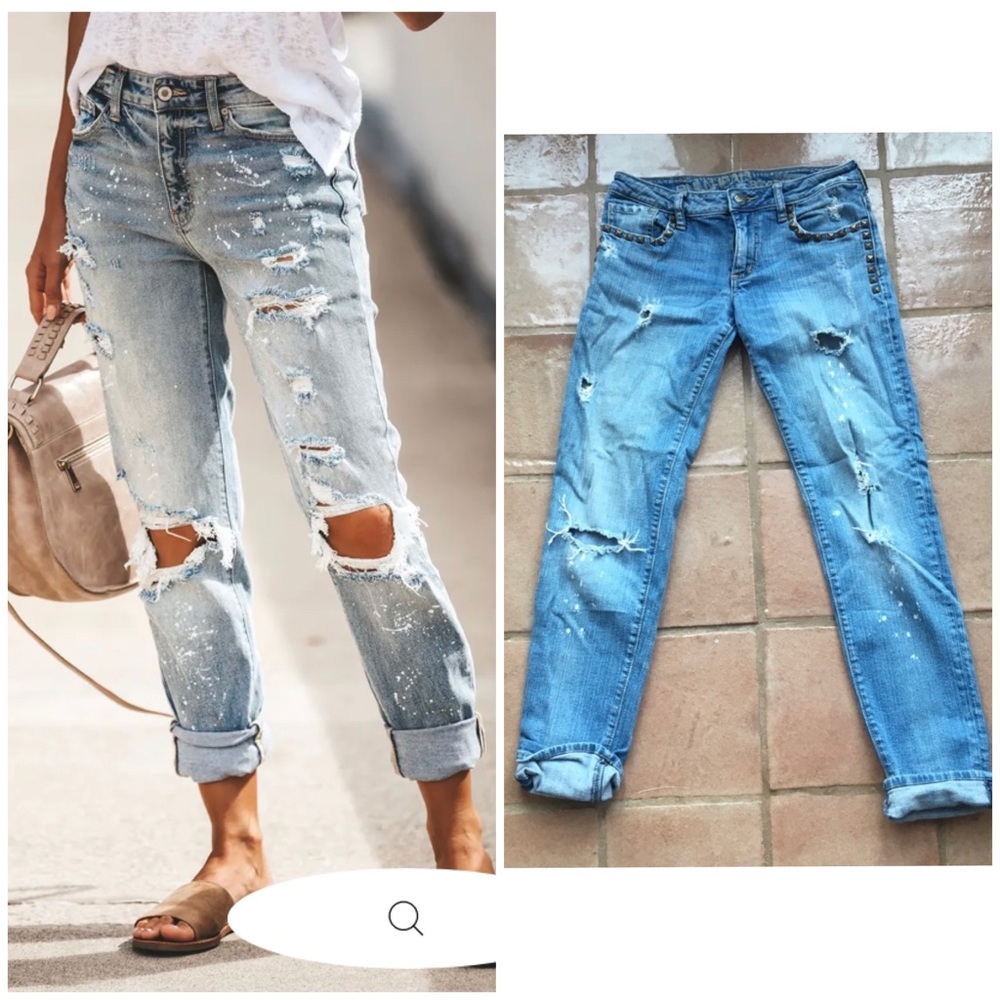 🌟 Bullhead boyfriend surfside crop distressed